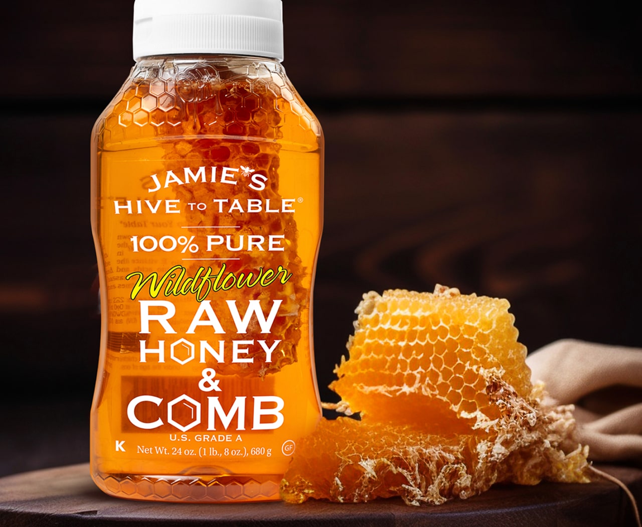 Wildflower Honey with Comb